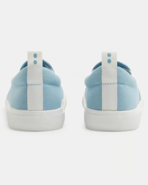Baskets slip-on en toile recyclée - Bleu ciel