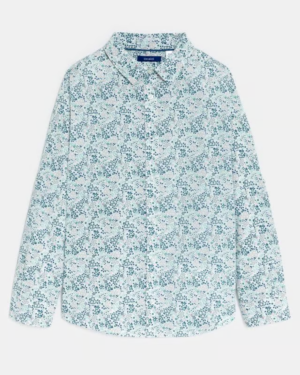 Chemise à fleurs en coton bio et lin - Multicolore éthique