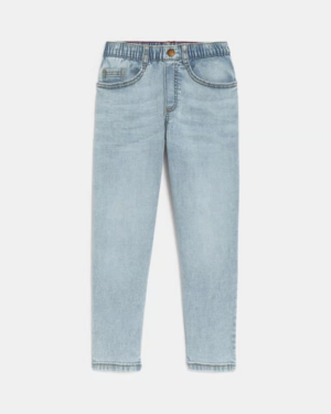 Jean coupe balloon en denim recyclé - Bleu ciel