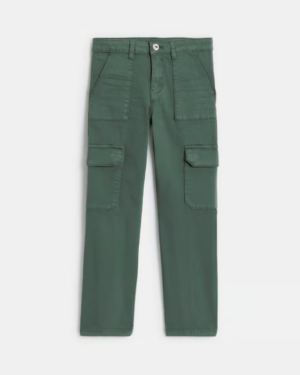 Pantalon cargo vert kaki Fille-2