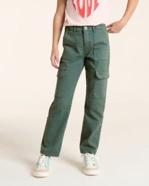 Pantalon cargo vert kaki Fille