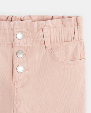 Pantalon mom paper bag rose fille-2 Pantalon mom paper bag rose fille-2