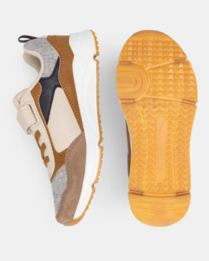 Running à lacets et scratch en matériaux recyclés