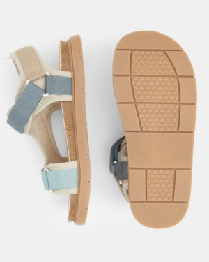 Sandales à scratch en matériaux recyclés