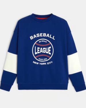Sweat-shirt en molleton recyclé - Bleu marine