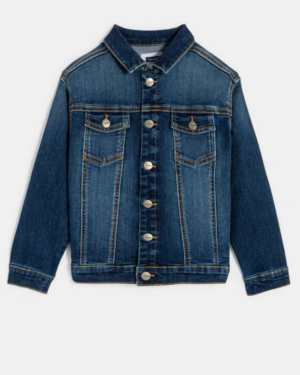 Veste en jean délavé éco-responsable - Bleu océan